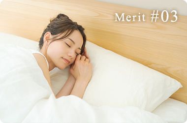 Merit#03 痛みや出血が少ない